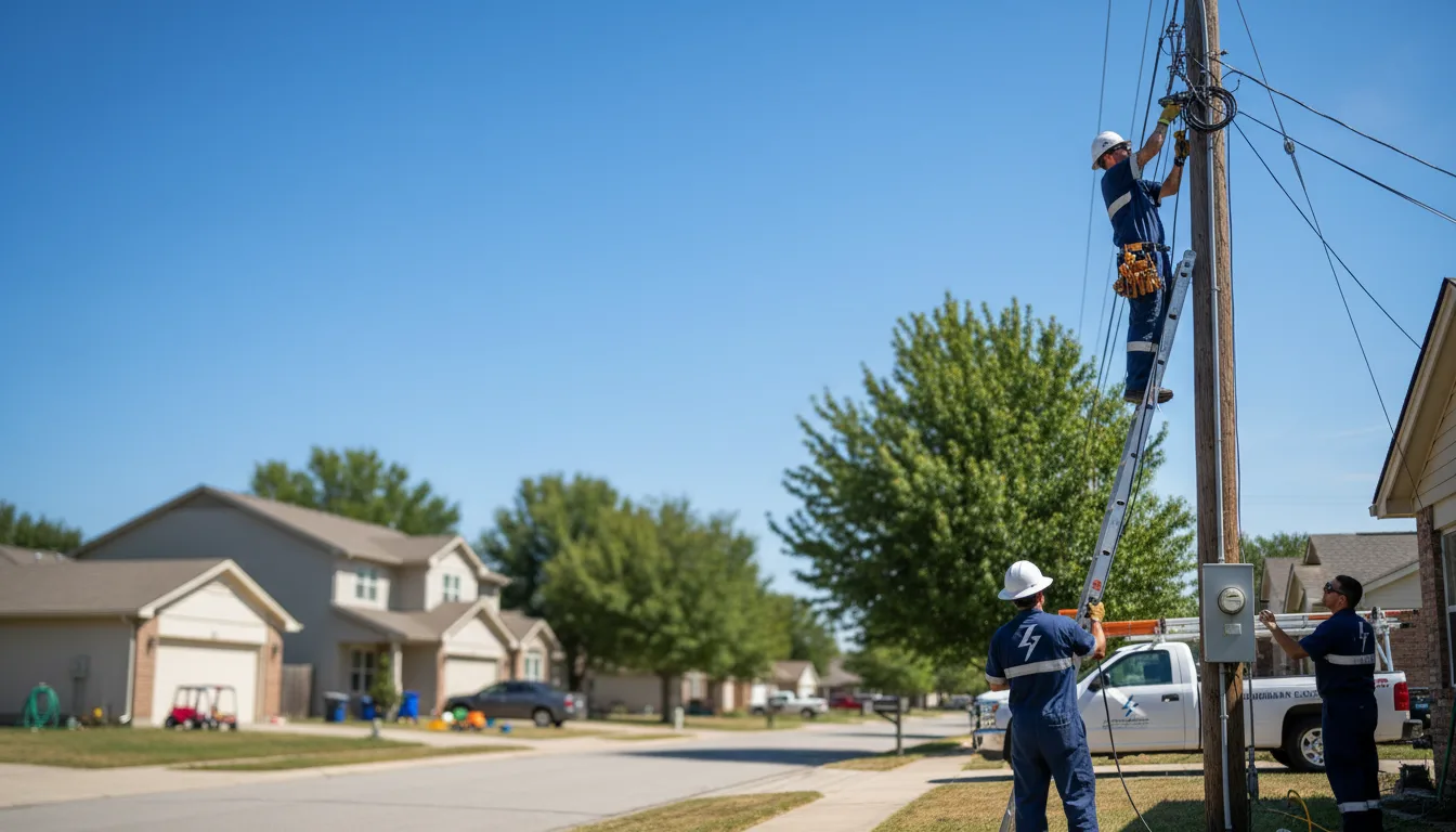 Residential electrician providing installation services in Dolph, AR